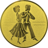 Эмблема "Танцы" золото